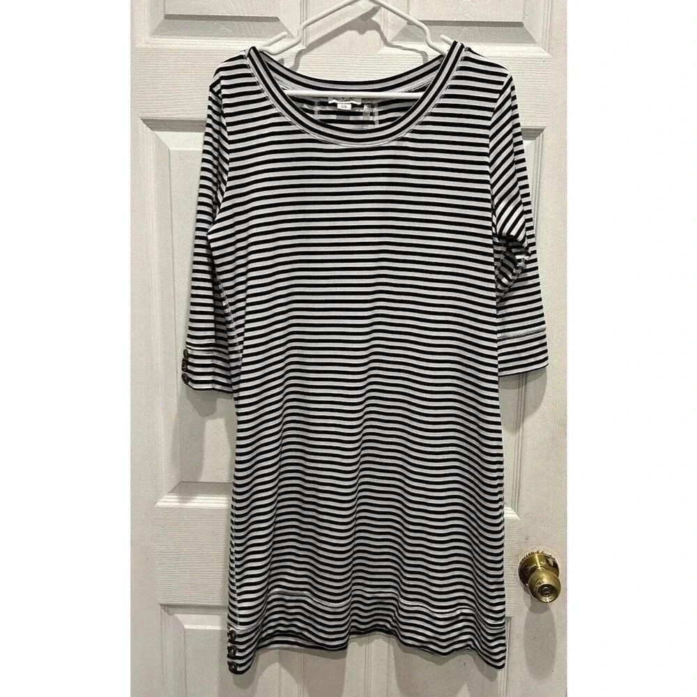 Simply Noelle Striped  Shirt Dress‎ Size Large/XL